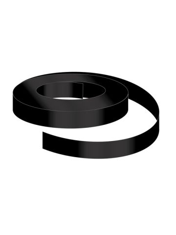 ShelfLife™ Colored Price Channel Insert, Unprinted 1.25”H x 100'L roll, Black