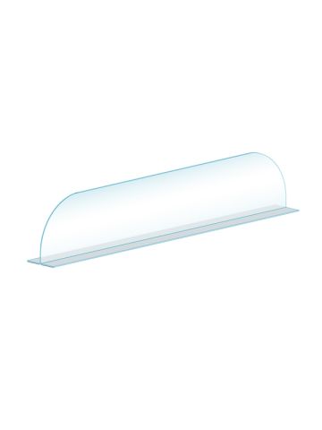 Shelf Divider 2-in-1 3"H x 12"L, Clear