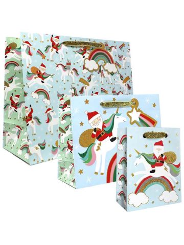 Merry Unicorns, Gift Totes