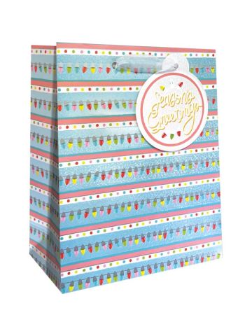 Festive Lights, Gift Totes, 8" x 10" x 4"