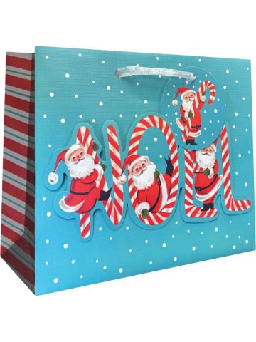 Playful Noel, Gift Totes, 10" x 8" x 4"