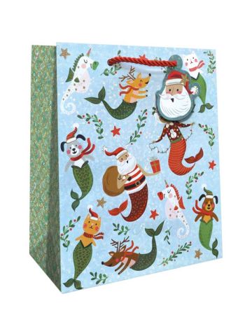 Undersea Holiday, Gift Totes, 8" x 10" x 4"