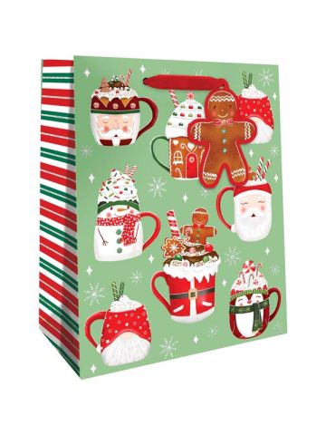 Cocoa Christmas, Gift Totes, 8" x 10" x 4"