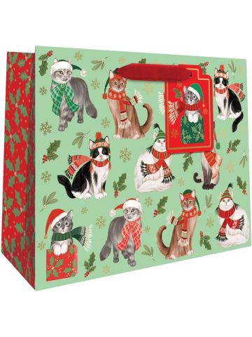 Frolicking Felines, Gift Totes, 10" x 8" x 4"