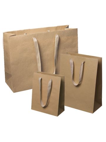 Natural Kraft, Twill Handle Bags