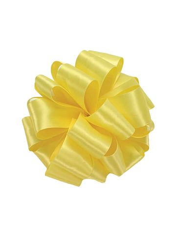 1-1/2" Lemon, Double Faced Satin Ribbon