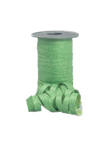 Stardust Glitter Curling Ribbon, 3/8" x 109 Yds, Cirtus Green