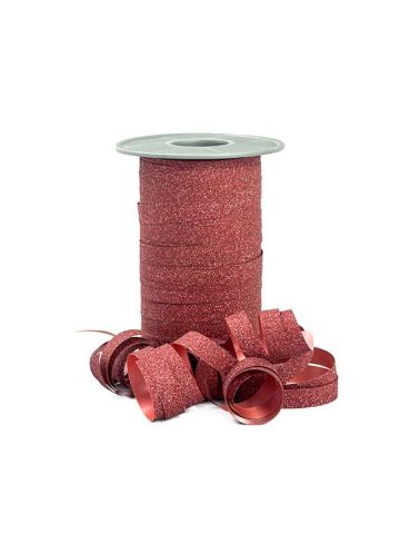 Stardust Glitter Curling Ribbon, 3/8" x 109 Yds, Red