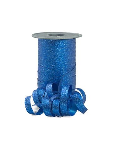 Stardust Glitter Curling Ribbon, 3/8" x 109 Yds, Royal Blue