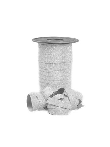 Stardust Glitter Curling Ribbon, 3/8" x 109 Yds, Silver