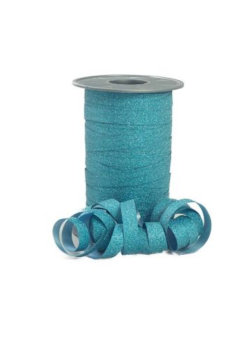 Stardust Glitter Curling Ribbon, 3/8" x 109 Yds, Turquoise