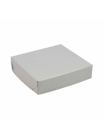 White Folding Gift Boxes, 6.5" x 6.5" x 1.5"