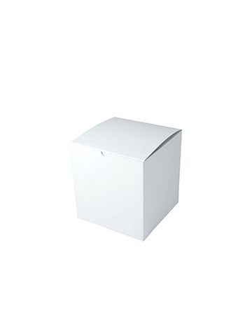 White Folding Gift Boxes, 8" x 8" x 8.5"