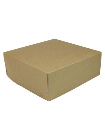 Kraft Folding Gift Boxes, 14" x 14" x 5"