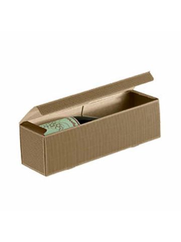 Italian Wine Packaging, 1 Bottle Box, "Tawny" Textured Rib