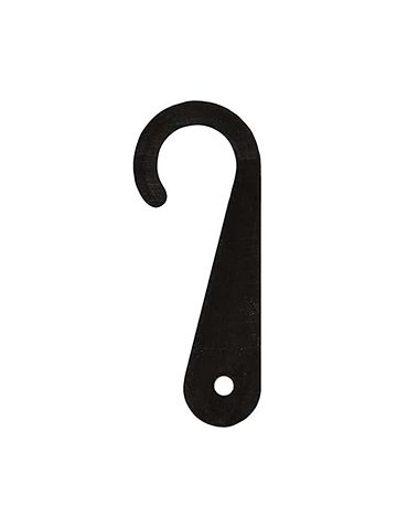 2" L Sock Hanger, Black