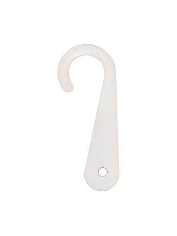 2" L Sock Hanger, White