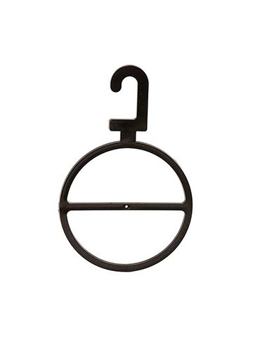 Scarf Ring Oversized Hanger Black