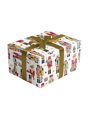 Traditional Nutcracker, Christmas Ornament Gift Wrap