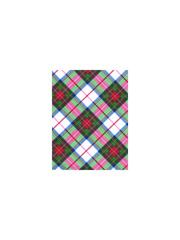 White Plaid, Christmas Patterns Gift Wrap, 30" x 417'