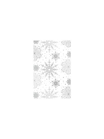 White Snowflakes, Christmas Gift Wrap, 24" x 417'