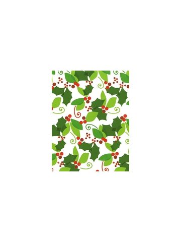 When Berry Met Holly , Christmas Gift Wrap, 30" x 417'