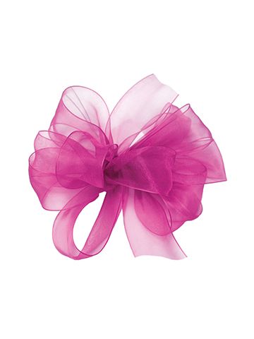 7/8" Fuchsia, Simply Sheer Asiana Fabric Ribbon