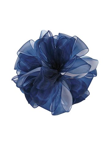 7/8" Navy, Simply Sheer Asiana Fabric Ribbon