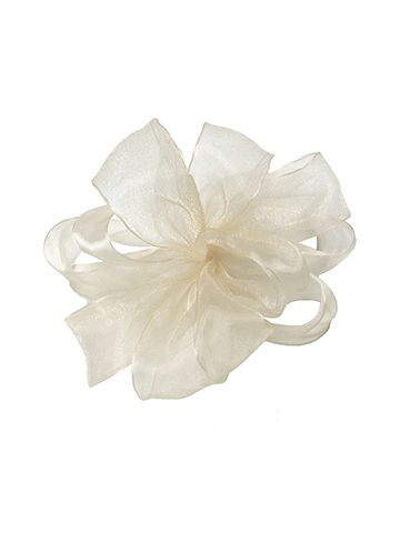 7/8" Cream, Simply Sheer Asiana Fabric Ribbon
