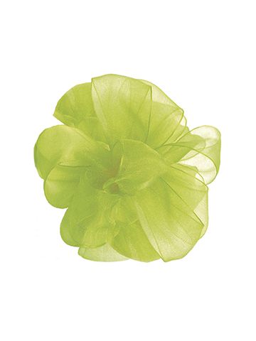 7/8" Kiwi, Simply Sheer Asiana Fabric Ribbon