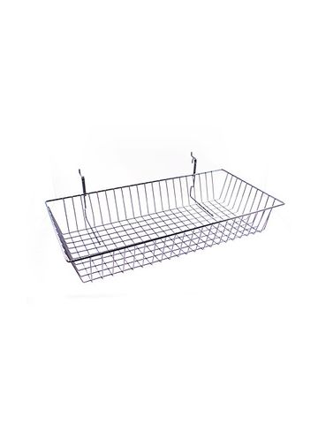 Black Multi Wire Baskets, 24" x 12" x 4"