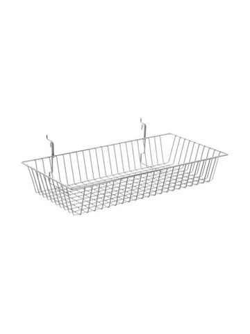 Chrome Multi Wire Baskets, 24" x 12" x 4"