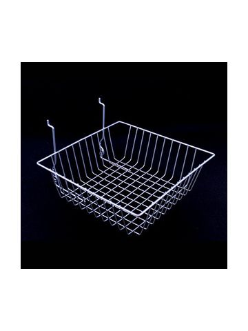 Chrome Multi Wire Baskets, 12" x 12" x 4"