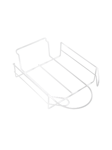 10-Cap White, Hat Displayer for Slatwall