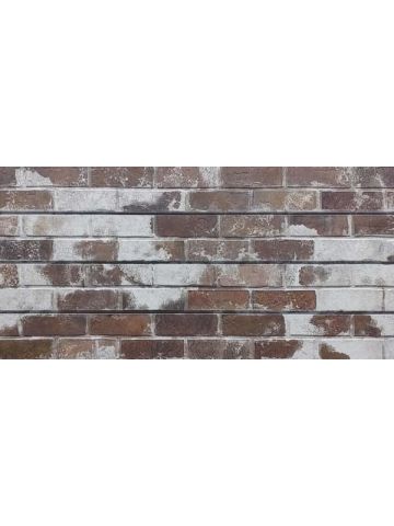 3D Textured Slatwall, Brick - Old Paint, Brownstone