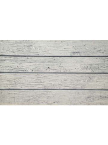 3D Textured Slatwall, Wood Formed Concrete, White