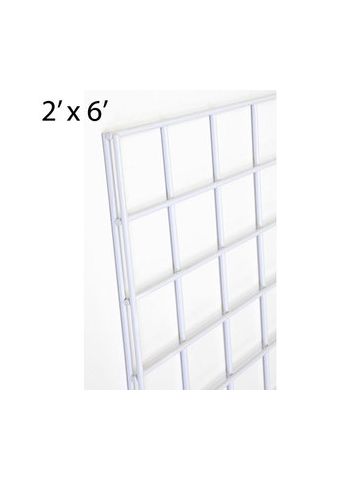 White Gridwall Panels, 2' x 6'