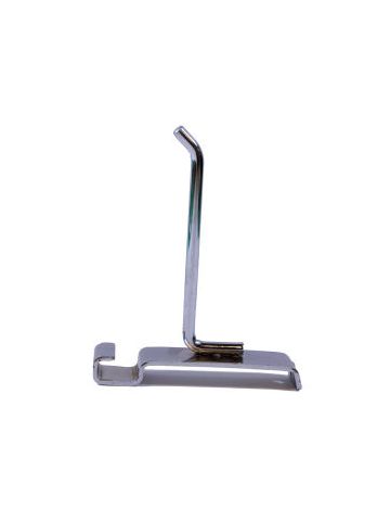 4" Chrome, Gridwall Heavy Duty Hook, 45 deg.tip