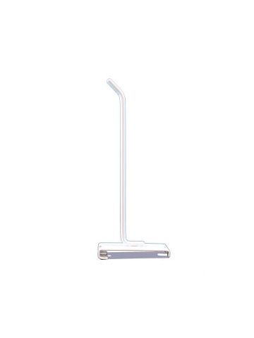 8" White, Gridwall Heavy Duty Hook, 45 deg.tip