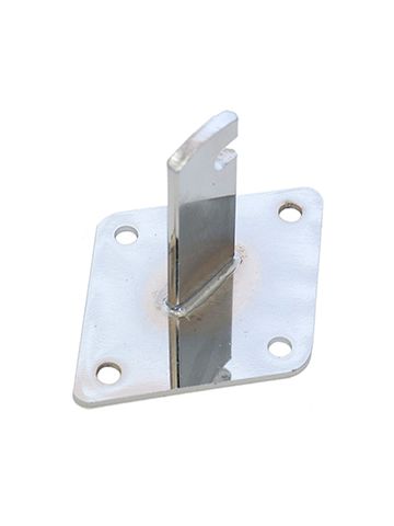Chrome, Wall to Grid Bracket, for Gridwall or Slatgrid