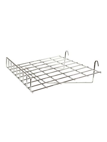 Chrome Slant Shelf with Lip , 15" x 24"