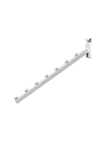 16" White, Gridwall Waterfall with 7 Ball Stops 
