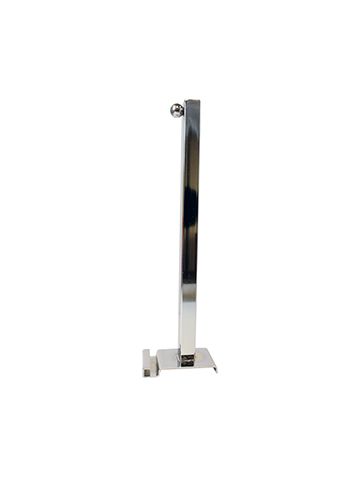 12" Chrome, Gridwall Straight Faceout 