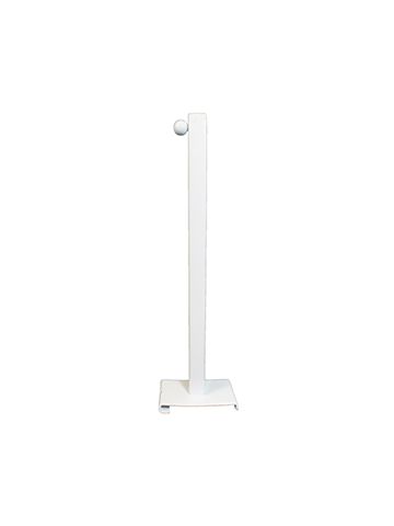 12" White, Gridwall Straight Faceout 