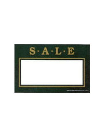 Green Sale, Sign Cards, 3-1/2" x 5-1/2"