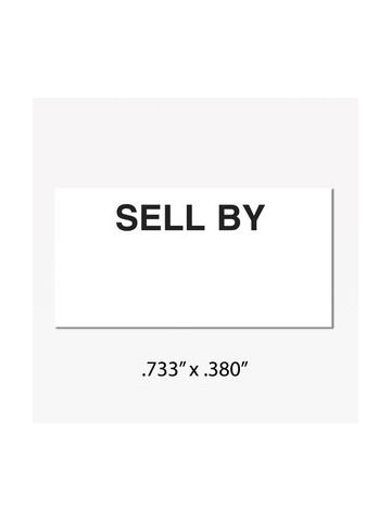 Monarch 1110 Labels, White "SELL BY"