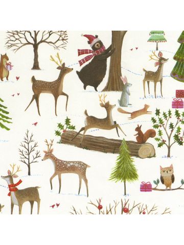 Christmas Woods , Christmas Gift Wrap, 24" x 833'