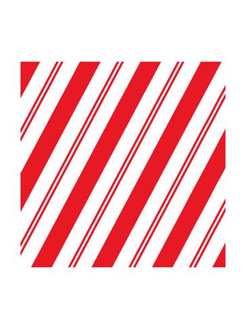 Holiday Gift Wrap, Simple Candy Cane Stripe 