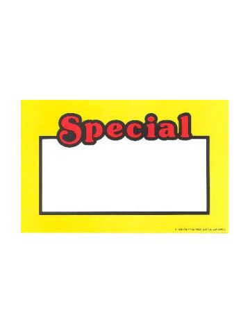 Yellow Special Square 2, Sign Cards, 7" x 11"