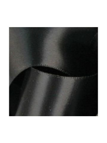 1-1/2" Black, Single Faced Satin Ribbon